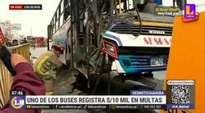 Fuerte choque de buses deja 31 heridos en Panamericana Norte