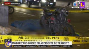 Motociclista pierde la vida tras sufrir accidente en plena Panamericana Norte