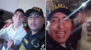 Policía se sumó a las celebraciones de Universitario en Matute tras lograr el título de la Liga 1 | VIDEO