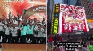 Universitario campeón: celebración del título llegó hasta Times Square | VIDEO