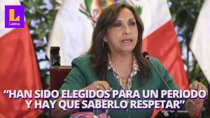 Dina Boluarte sobre la posible destitución de los magistrados de la Junta: «Deben cumplir su periodo»