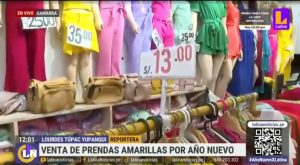 Año Nuevo: Comerciantes de Gamarra venden prendas desde 13 soles