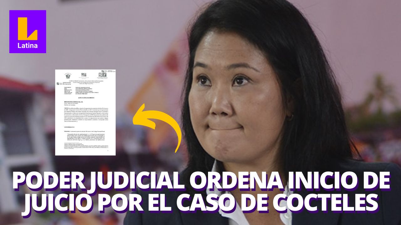 Caso cócteles: Poder Judicial ordena inicio de juicio contra Keiko Fujimori y Mark Vito