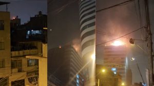 Incendio se registró en Gamarra dentro de edificio comercial de 16 pisos 