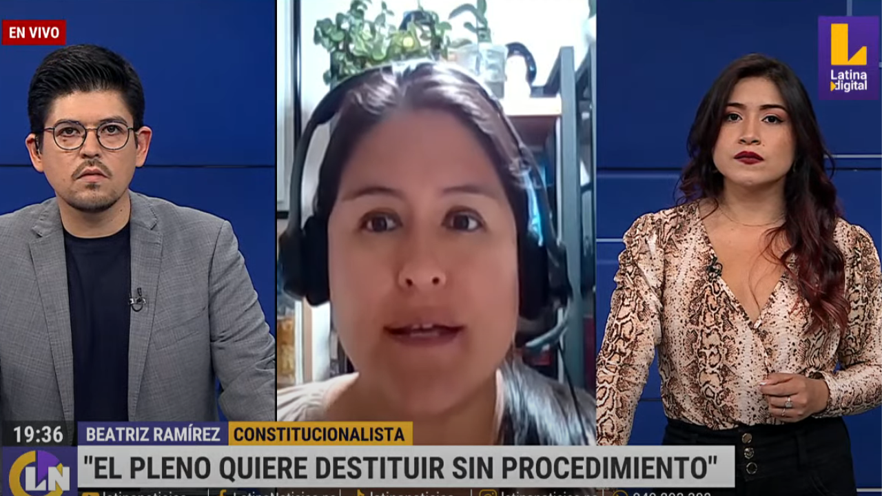 Beatríz Ramírez: «Lo que pretende hacer el Pleno es destituir a los miembros de la JNJ en un procedimiento que no se ha hecho jamás»