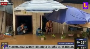 Loreto: Lluvia de más de 15 horas deja a sectores de Yurimaguas bajo el agua
