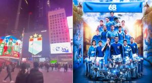 Sporting Cristal aparece en el Times Square: equipo celeste celebra a lo grande su aniversario