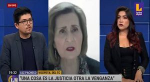 Vicepresidenta del TC sobre caso Alberto Fujimori: «Ya pasaron 30 años, olvídense»