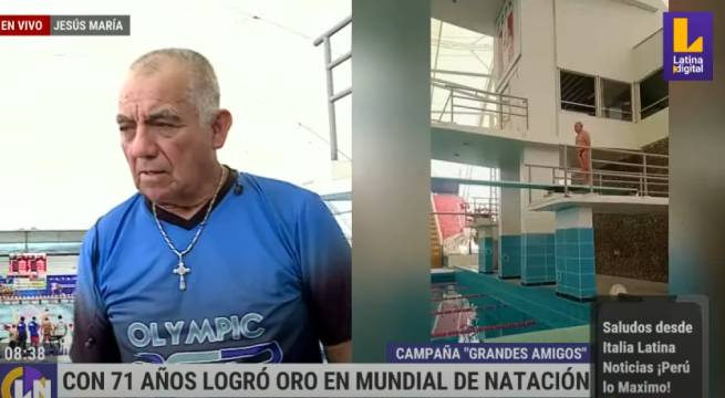 Grandes Amigos: a sus 71 años logró el oro mundial de natación