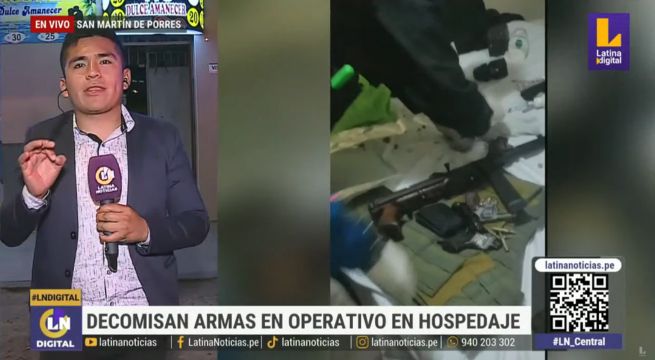 San Martín de Porres: decomisan armas de fuego y chaleco antibalas en operativo policial