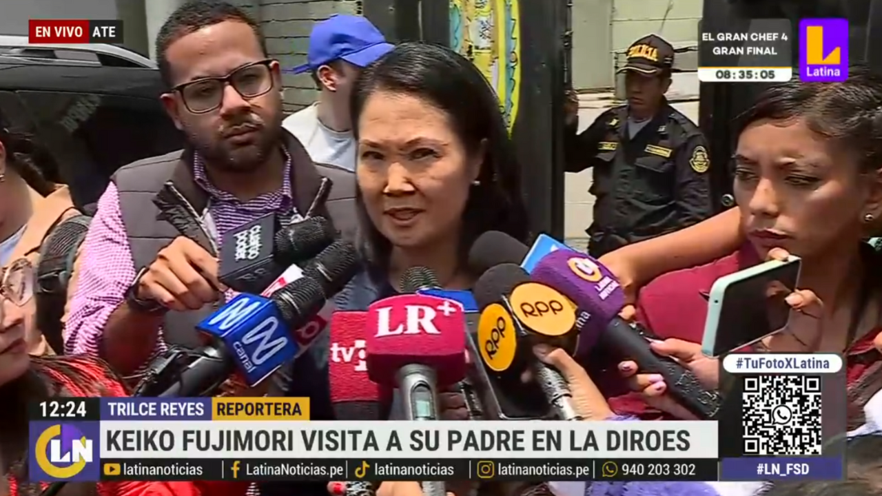 Keiko Fujimori visitó a su padre y contó cómo lo encontró luego que no sea liberado