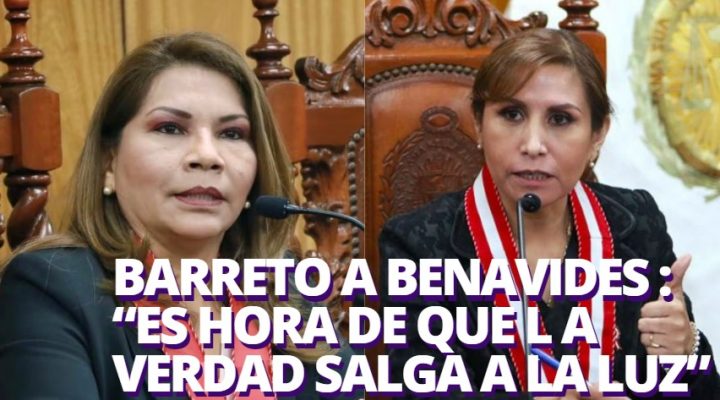 Marita Barreto envía carta a la fiscal de la Nación, Patricia Benavides