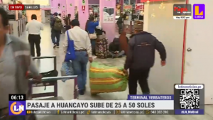 Yerbateros: precios de pasajes se duplican en terminal terrestre a tres días de Navidad | VIDEO