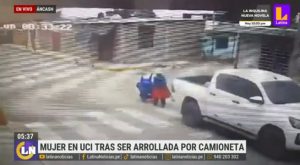 Mujer queda en UCI tras ser embestida por una camioneta: chofer se da a la fuga