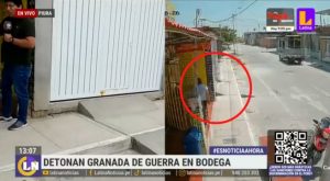 Extorsionador detona una granada en bodega: piden 20 mil soles a dueños