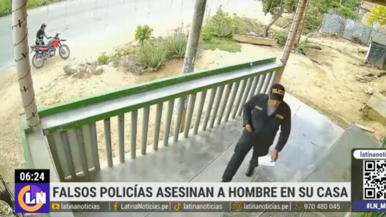 Delincuentes se visten de policías y asesinan a hombre en puerta de su casa | VIDEO 