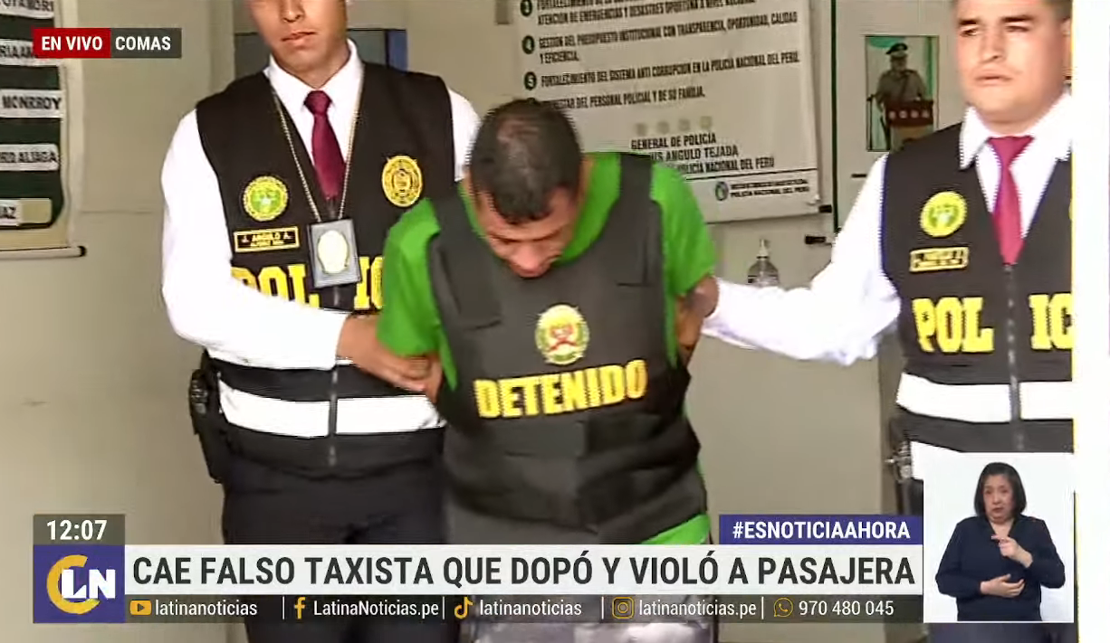 Comas: Capturan a falso taxista acusado de dopar y abusar sexualmente de una pasajera