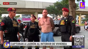 Surquillo: delincuente es capturado al interior de vivienda | VIDEO 