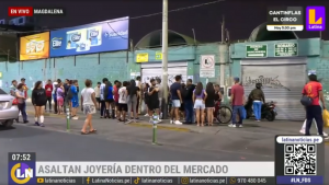 Delincuentes asaltan joyería dentro de mercado de Magdalena | VIDEO