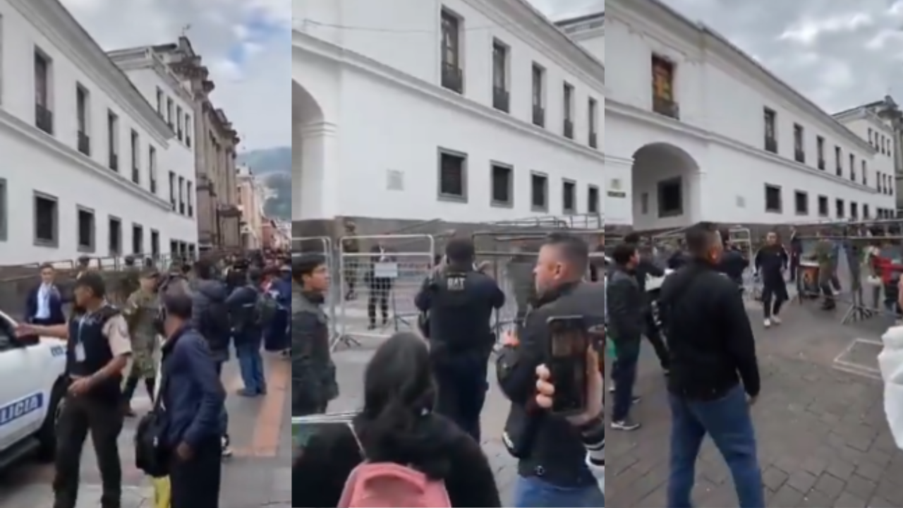 Policía desmiente tiroteo cerca del Palacio de Gobierno de Ecuador | VIDEO 