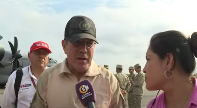 Ministro de Defensa confirma presencia de municiones de las FF.AA. peruanas en Ecuador