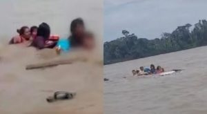 Familia se salva de morir ahogada en río Ucayali