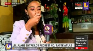 Reportera prueba juane EN VIVO y esta fue su reacción