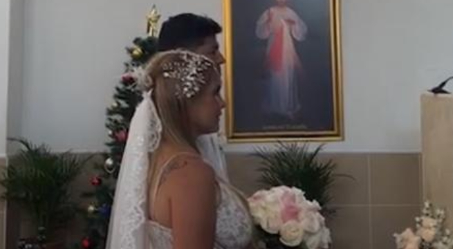 ‘Checho’ Ibarra y Rocío González renuevan sus votos de matrimonio