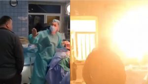 Misil ruso impactó en un hospital ucraniano en medio de una operación | VIDEO