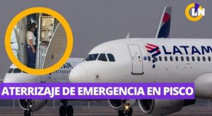 Un avión con destino a Arequipa aterrizó de emergencia en Pisco
