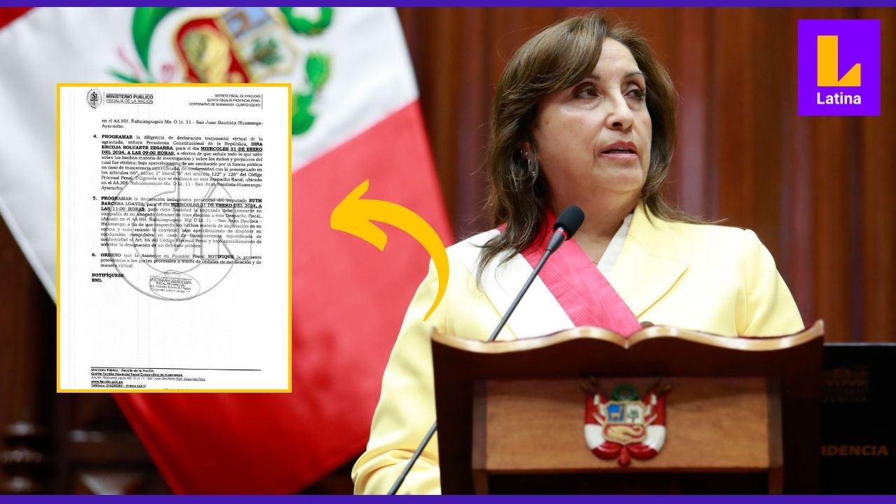 Dina Boluarte fue citada por la Fiscalía para que declare sobre la agresión que sufrió en Ayacucho