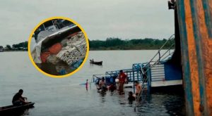 Lancha con más de 20 pasajeros se hunde en el río Amazonas