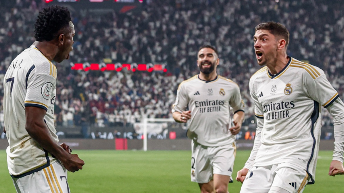 Real Madrid campeón de la Supercopa de España: goleó 4-1 a Barcelona