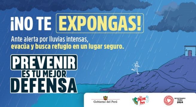 «Prevenir es tu mejor defensa»: la campaña de la PCM ante las lluvias intensas