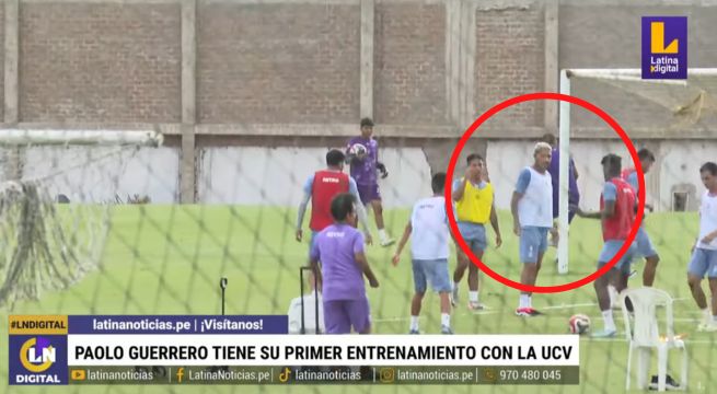 Paolo Guerrero ya entrena con la UCV: así fue su encuentro con Roberto Mosquera