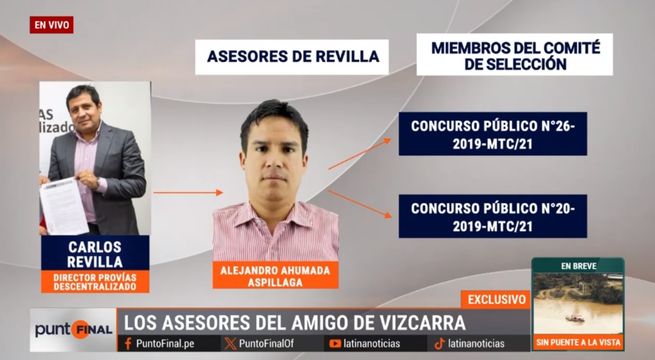 Amigo de Martín Vizcarra contrataba a asesores para colocarlos en comités de adjudicación de obras