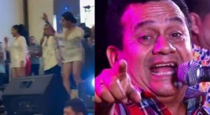 Tony Rosado agrede física y verbalmente a cantante durante concierto en vivo | VIDEO