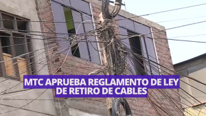 MTC aprueba reglamento de ley de retiro de cables tras reportaje de Latina Noticias