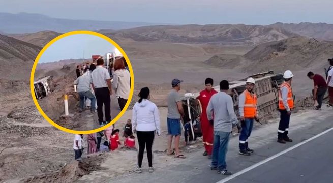 Accidente de bus deja un muerto y 20 heridos en Semana Santa