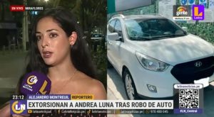 Andrea Luna sufre el robo de su camioneta y ahora delincuentes la extorsionan