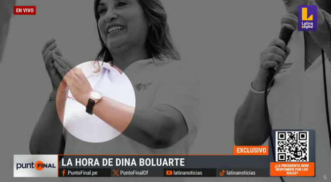 Dina Boluarte tendría un cuarto reloj Rolex, según coleccionista