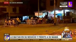 Joven muere a balazos frente a su mamá en San Juan de Lurigancho
