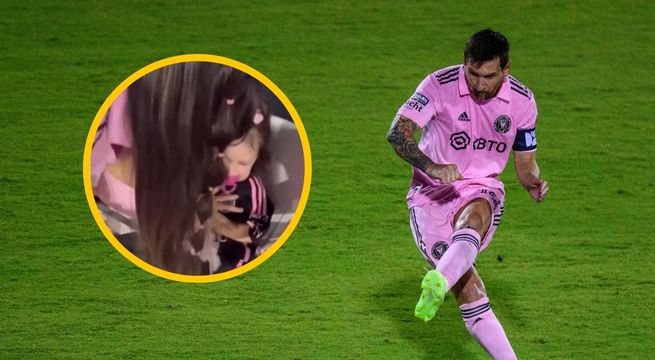 Niña recibe un pelotazo de Lionel Messi en el rostro | VIDEO