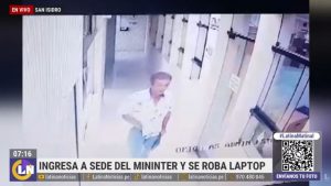 Delincuente ingresa a Ministerio del Interior y roba una laptop: cómo burló la seguridad