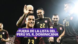 Los jugadores de Perú que quedaron fuera del partido contra R. Dominicana