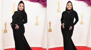Vanessa Hudgens sorprende al anunciar su embarazo y lucirlo por primera vez en los Oscar 2024 | VIDEO