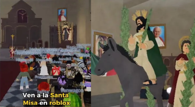 También en los videojuegos: La Santa misa llega a Roblox