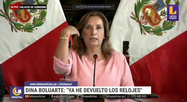 Dina Boluarte explicó la procedencia de sus relojes y joyas, y su relación con Wilfredo Oscorima