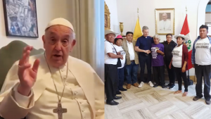 Papa Francisco a comunidades de Piura afectadas por Sodalicio: «Defiendan la tierra, no se la dejen robar» | VIDEO