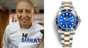 Dueño de «Mi Barrunto» regala reloj Rolex a su pareja